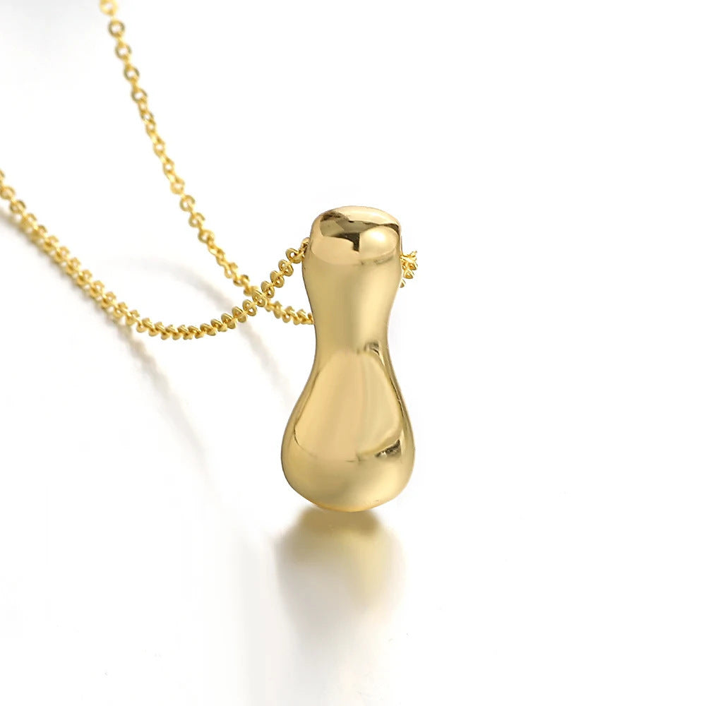 Bubble Initial Necklace l 18K Gold Plated