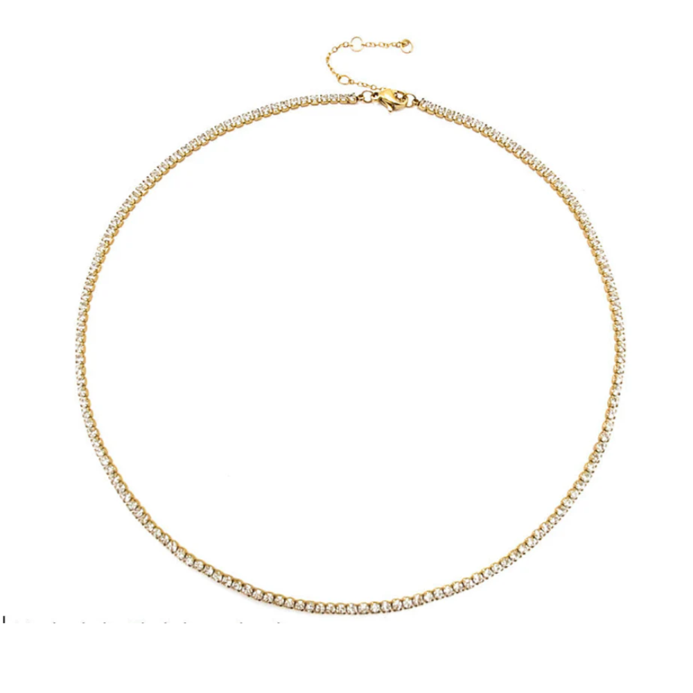 Lunaria Tennis Necklace