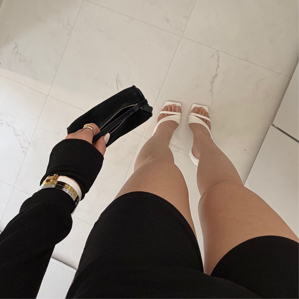 Flower Zircon Bangle Bracelet l 18k gold plated