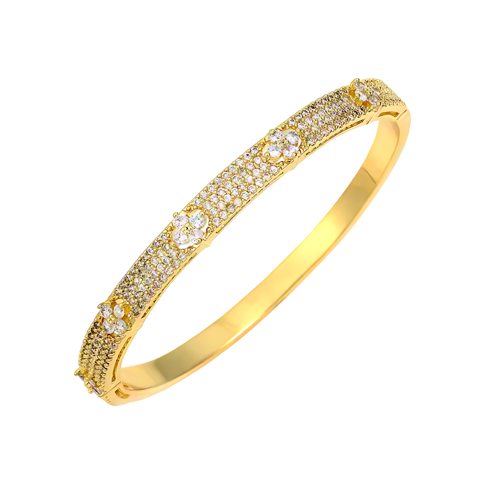 Glaze Bloom Bangle – 18K Gold Plated