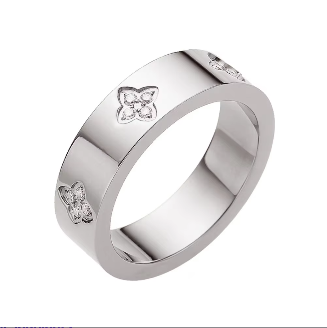 Fleur Band Ring l 18K Gold Plated