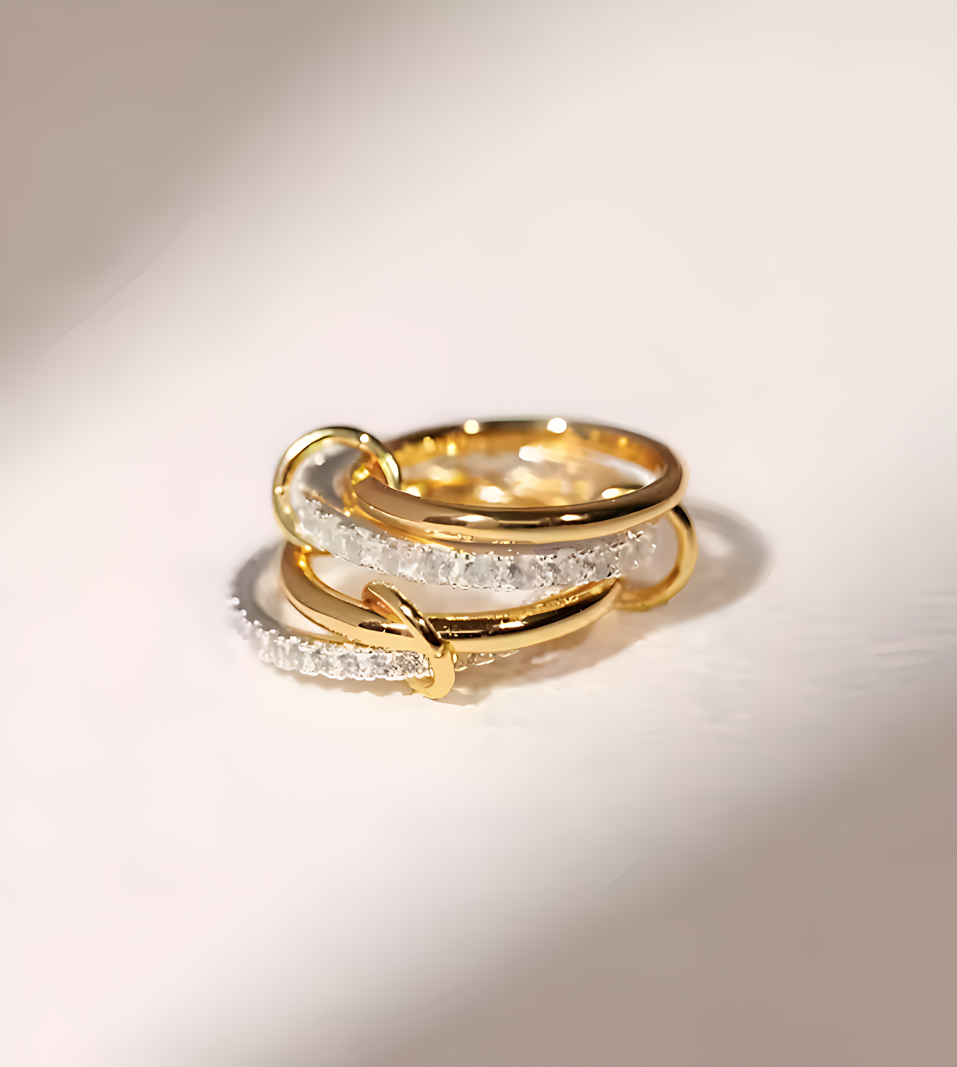 Bound Gleam – Stackable Viral Ring Set