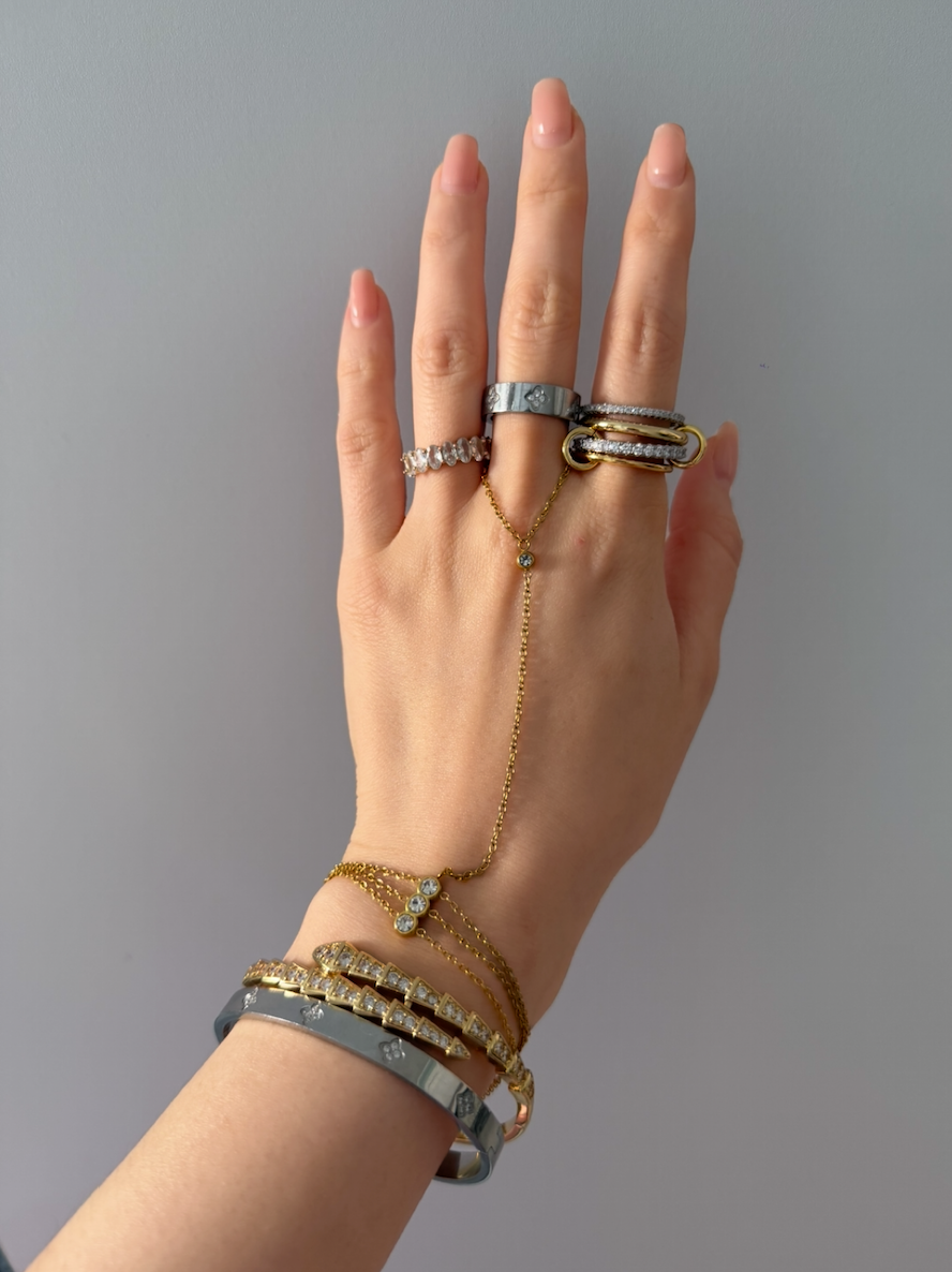 Bound Gleam – Stackable Viral Ring Set